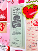 Load image into Gallery viewer, Strawberry Ice Cream vintage ephemera collection