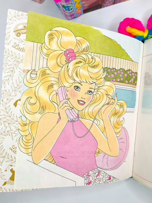 “Big Splash” vintage Barbie Little Golden Book handmade journal