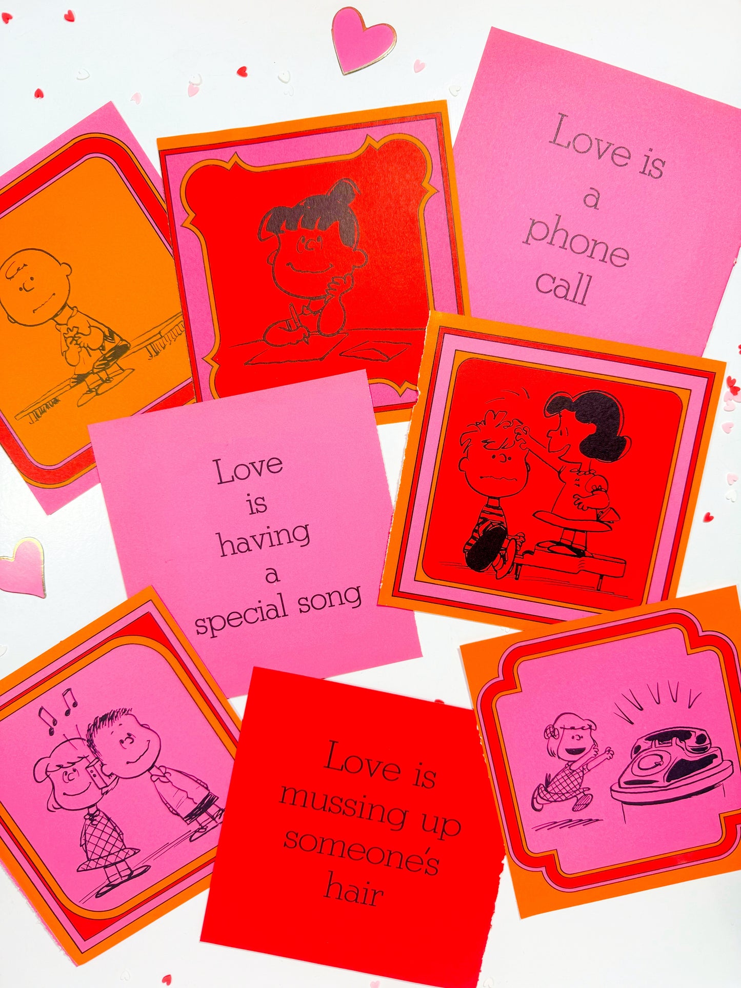 Vintage Snoopy Valentine ephemera collection