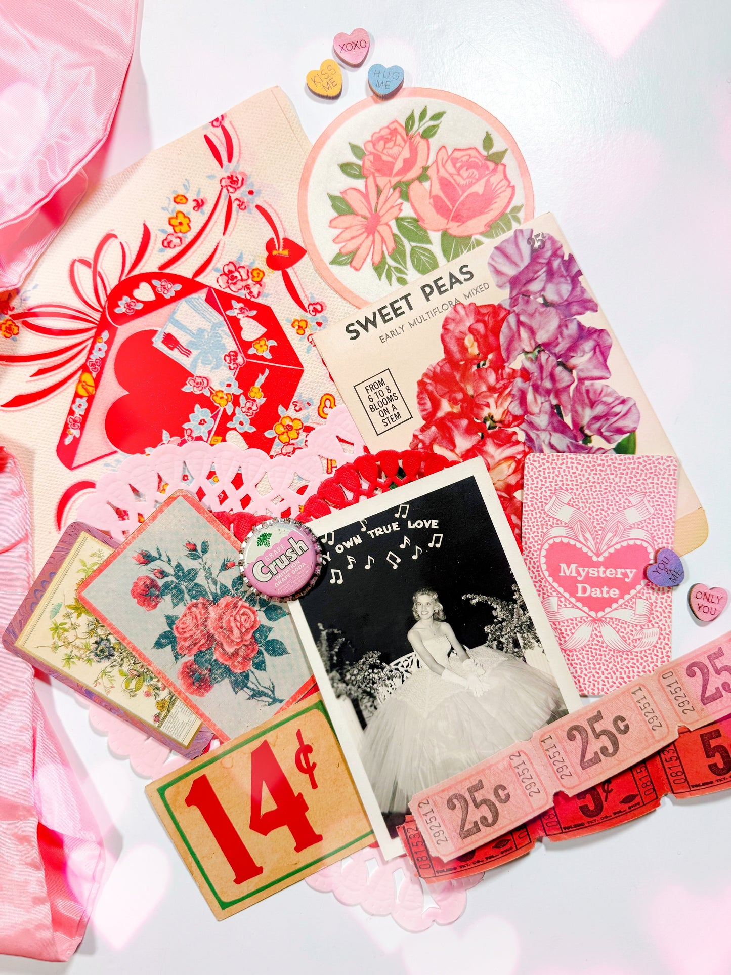 “My Own True Love” vintage Valentine ephemera collection