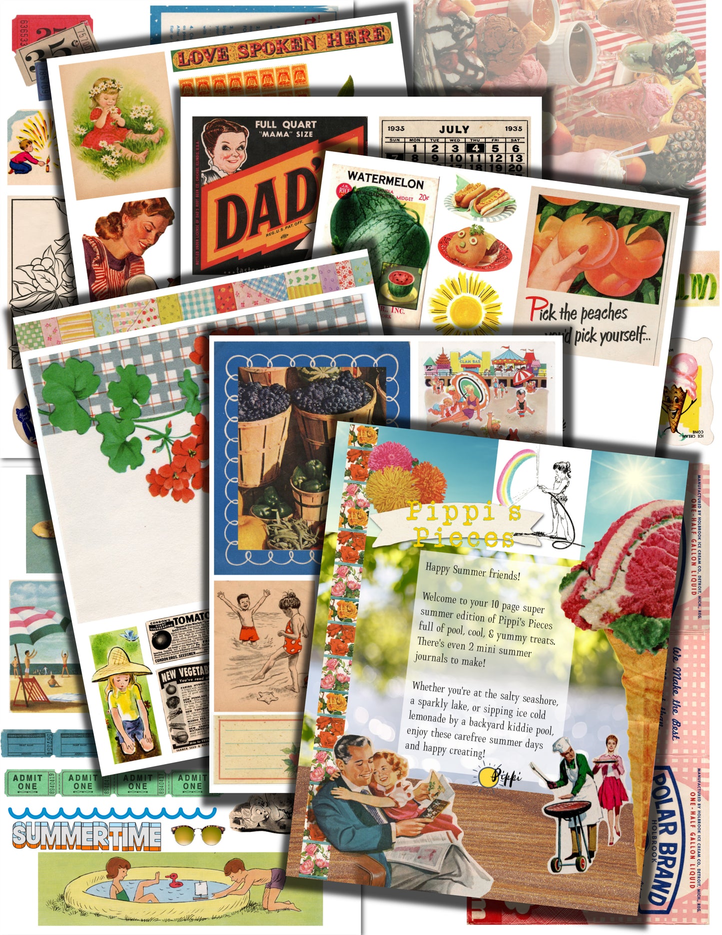 Pippi's Pieces: Super Summer edition '26 digital download printable