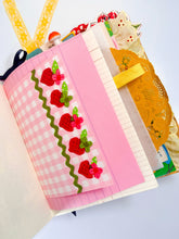 Load image into Gallery viewer, “Mad Hatter’s Tea Party” vintage Alice in Wonderland children’s book handmade journal