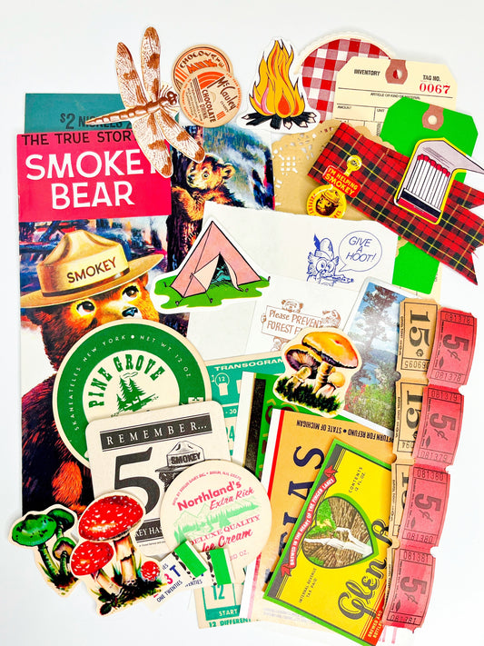 Smokey the Bear deluxe vintage ephemera collection