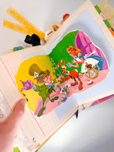 Load image into Gallery viewer, “Mad Hatter’s Tea Party” vintage Alice in Wonderland children’s book handmade journal