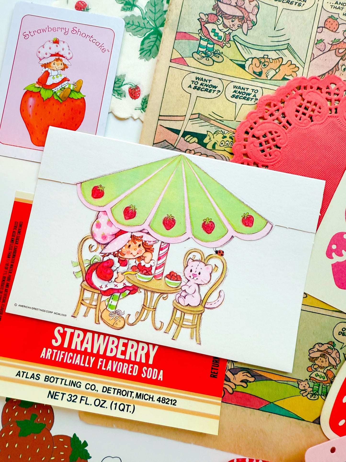 Vintage Strawberry Shortcake ephemera collection