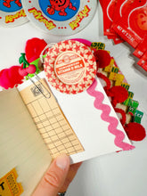 Load image into Gallery viewer, Vintage cherry Kool Aid packet handmade journal