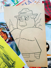 Load image into Gallery viewer, Vintage Smokey the Bear deluxe ephemera collection