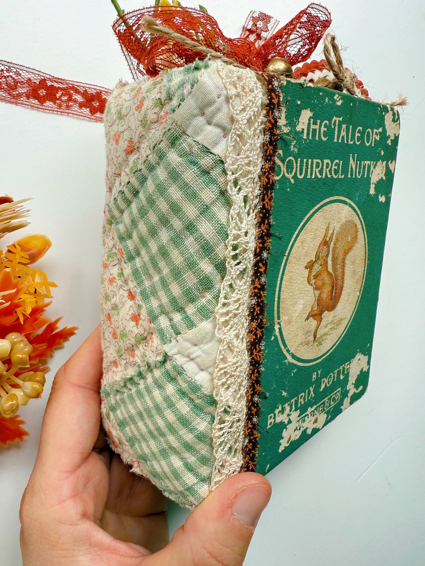 Vintage Squirrel Nutkin handmade journal