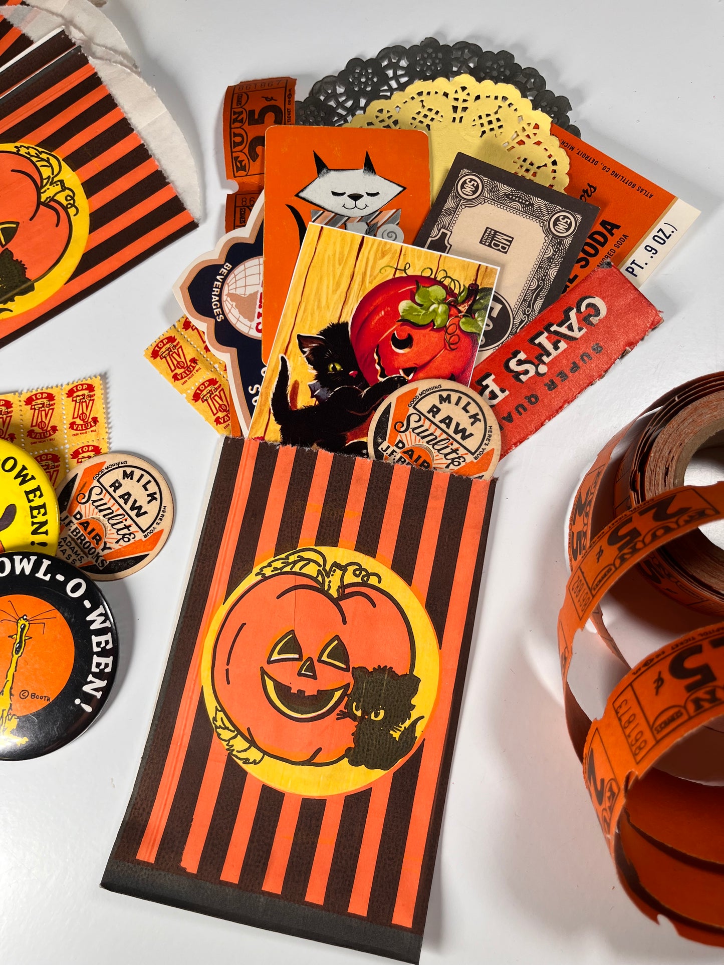 “Black Cat’s Meow” vintage ephemera collection