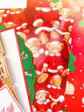 Load image into Gallery viewer, Vintage Teddy Bear Christmas ephemera collection