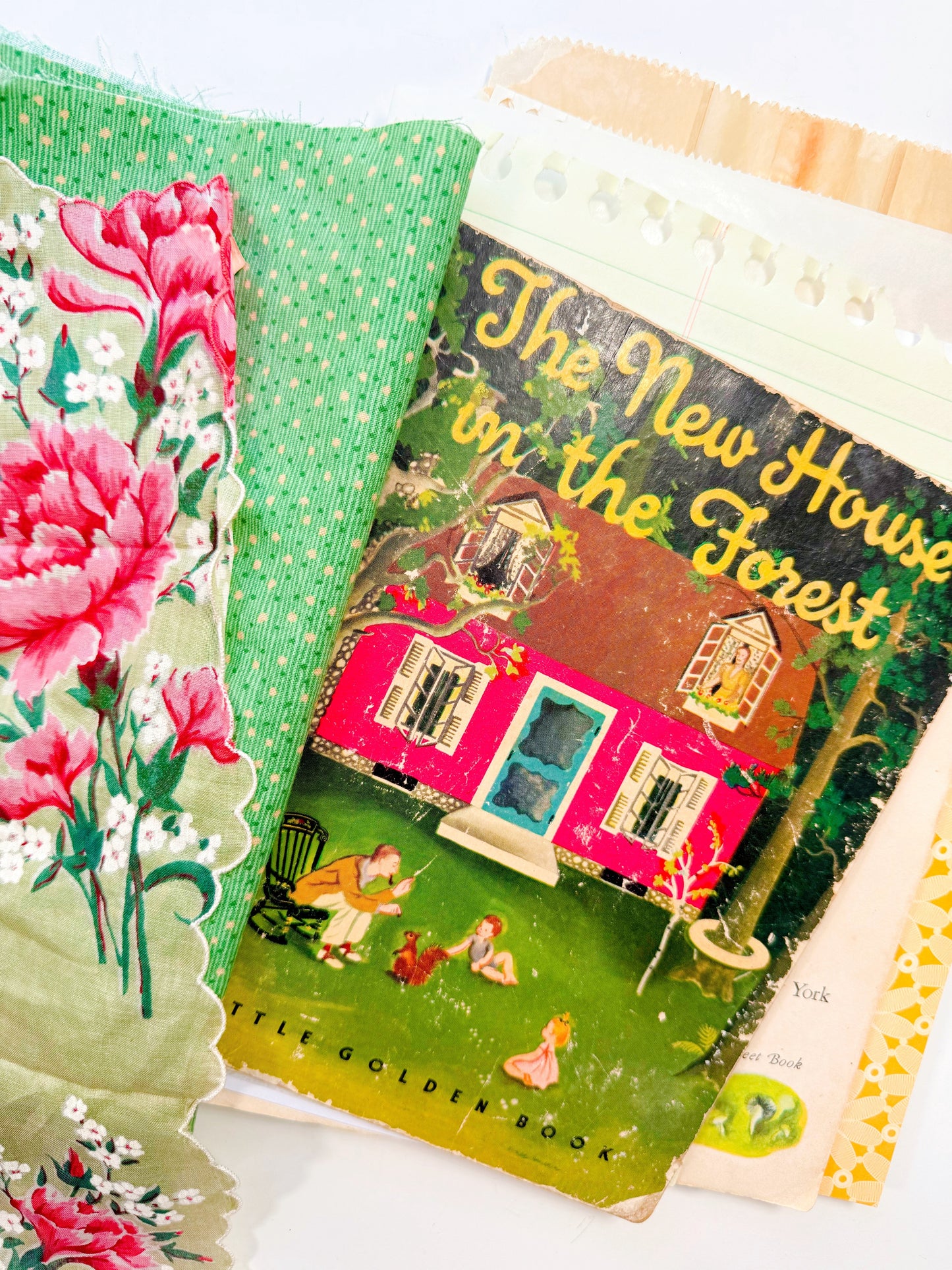 Vintage children's book handmade journal preorder