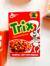 Load image into Gallery viewer, Preorder: Vintage 80’s mini cereal box handmade journals