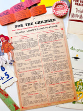 Load image into Gallery viewer, Vintage Back to School ephemera collection