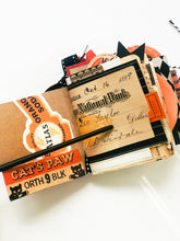 Load image into Gallery viewer, Vintage Cat’s Paw box handmade journal PREORDER