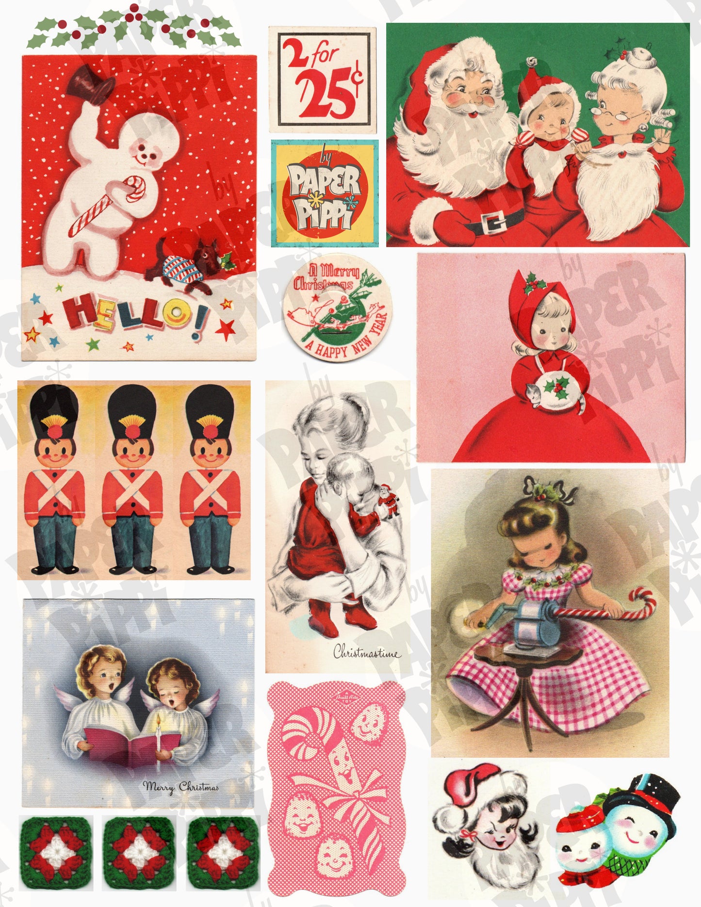 "A Very Merry Kitschmas" digital download printables