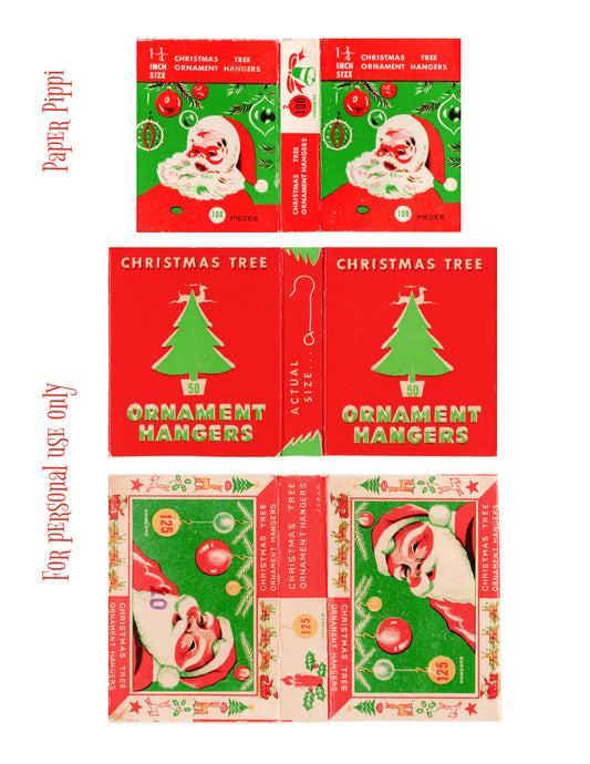 FREE! Vintage Ornament Hanger Box Printables