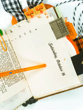 Load image into Gallery viewer, Vintage Jack O Lantern seed packet journal PREORDER