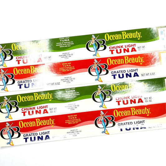 (4) Vintage Ocean Beauty labels