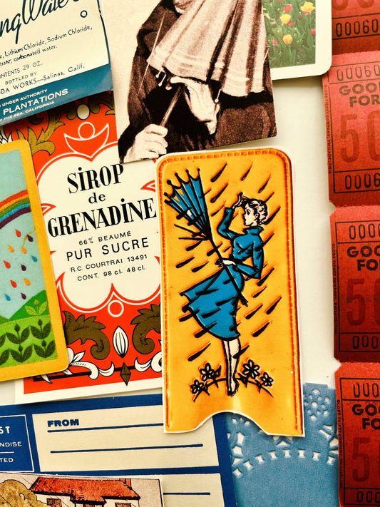 “April Showers” vintage ephemera collection