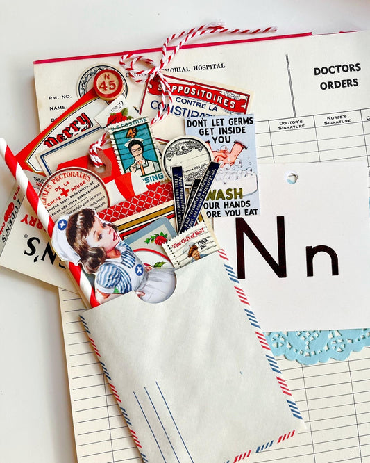 “N is for Nurse” ephemera collection