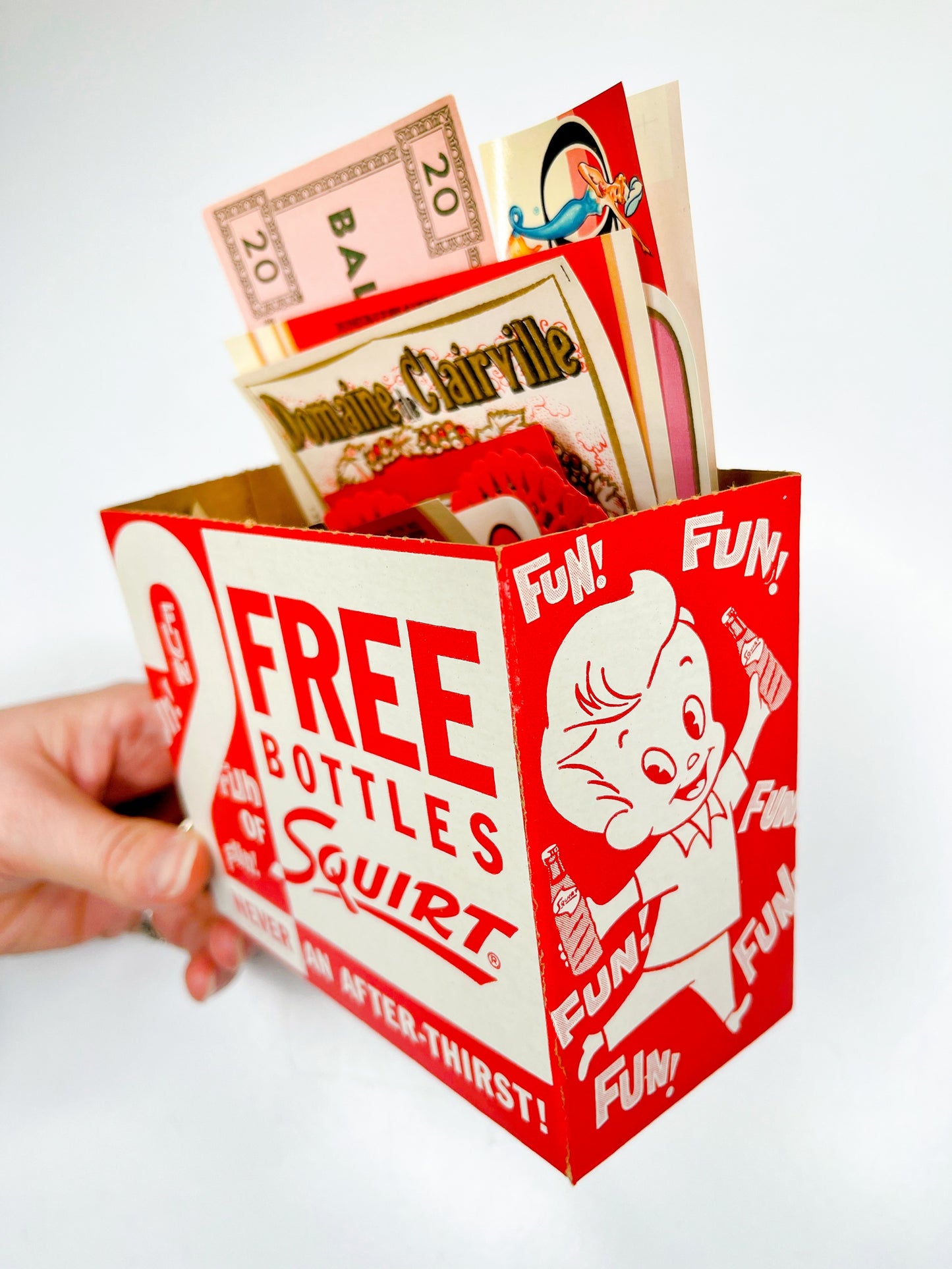 “Pinks & Reds” vintage labels & ephemera collection
