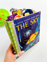 Load image into Gallery viewer, The Sky vintage Little Golden Book handmade journal