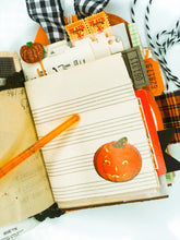 Load image into Gallery viewer, Vintage Jack O Lantern seed packet journal PREORDER