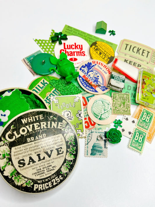 Vintage Cloverine Curiosity Tin