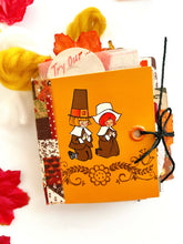 Load image into Gallery viewer, Handmade mini Thanksgiving journal