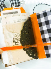 Load image into Gallery viewer, Vintage Jack O Lantern seed packet journal PREORDER