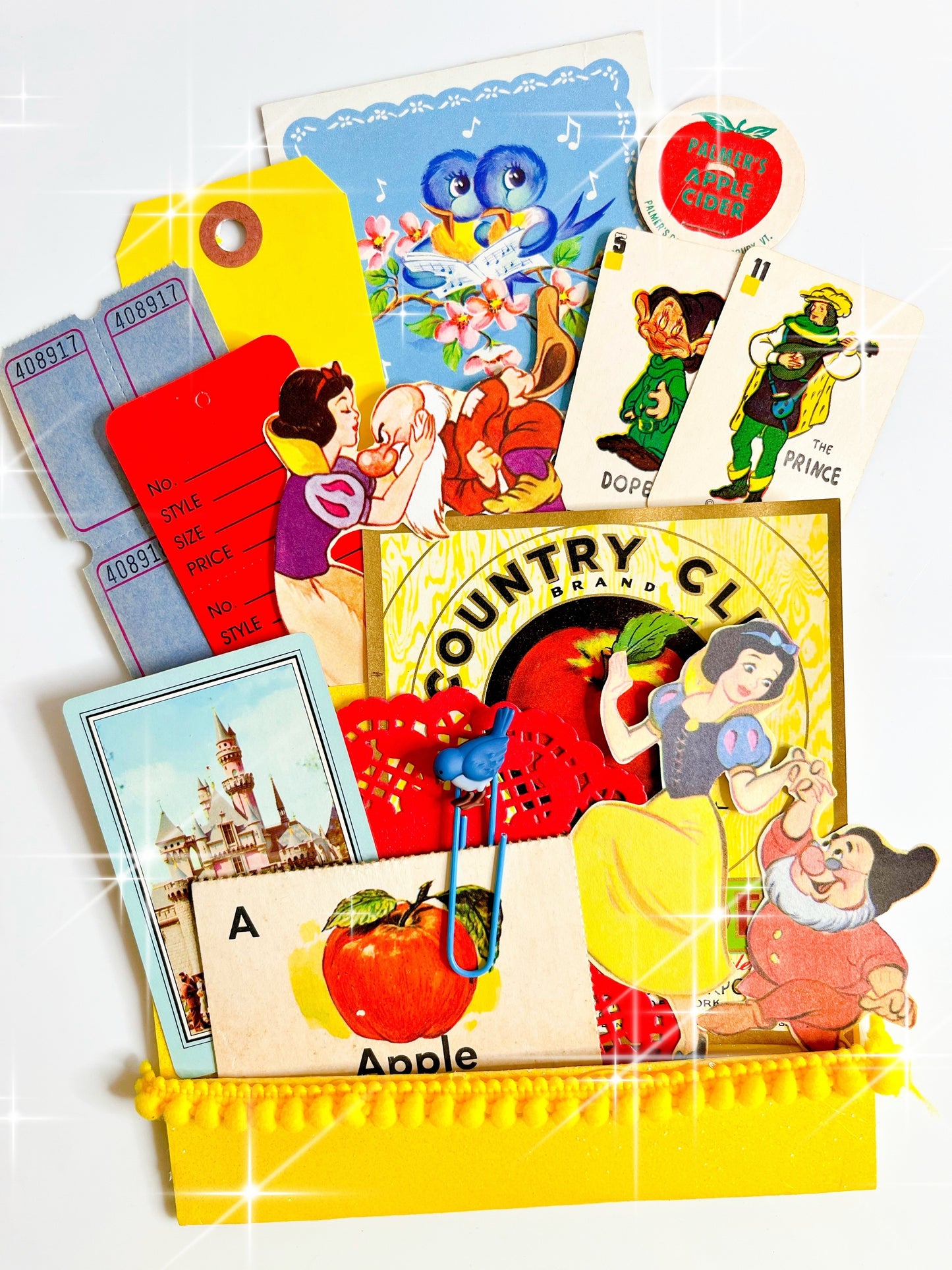 Snow White ephemera pocket