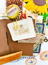 Load image into Gallery viewer, Vintage Sunflower seed packet journal