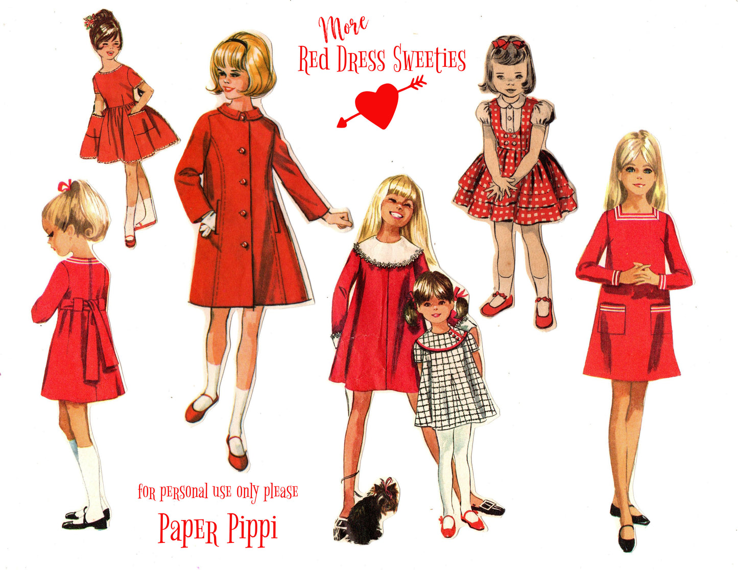 More Red Dress Sweeties digital download printable