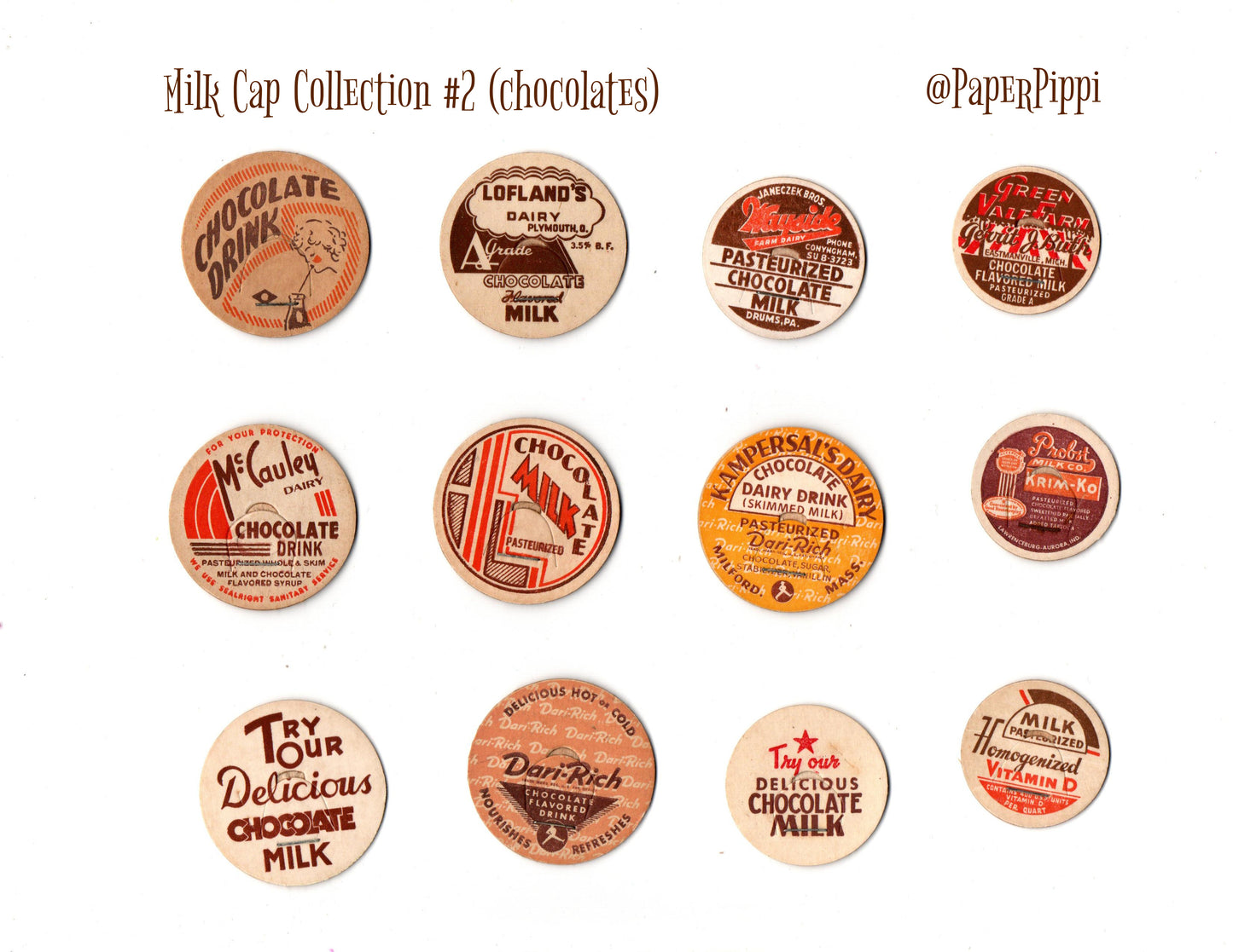 Milk Cap Collection #2 (Chocolates)