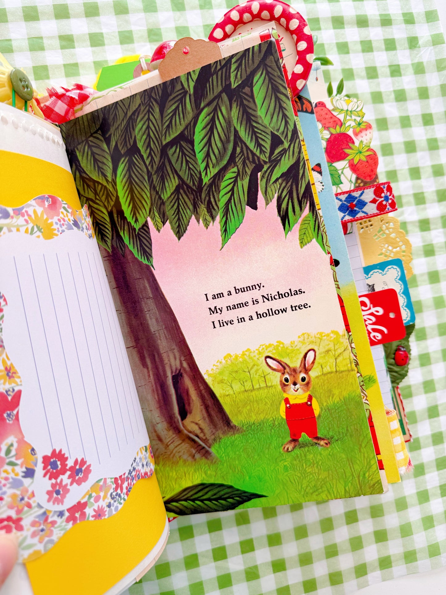 I am a Bunny handmade children’s book journal