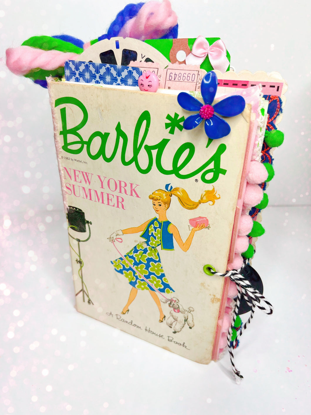 “Barbie’s New York Summer” vintage 1962 Barbie book handmade journal