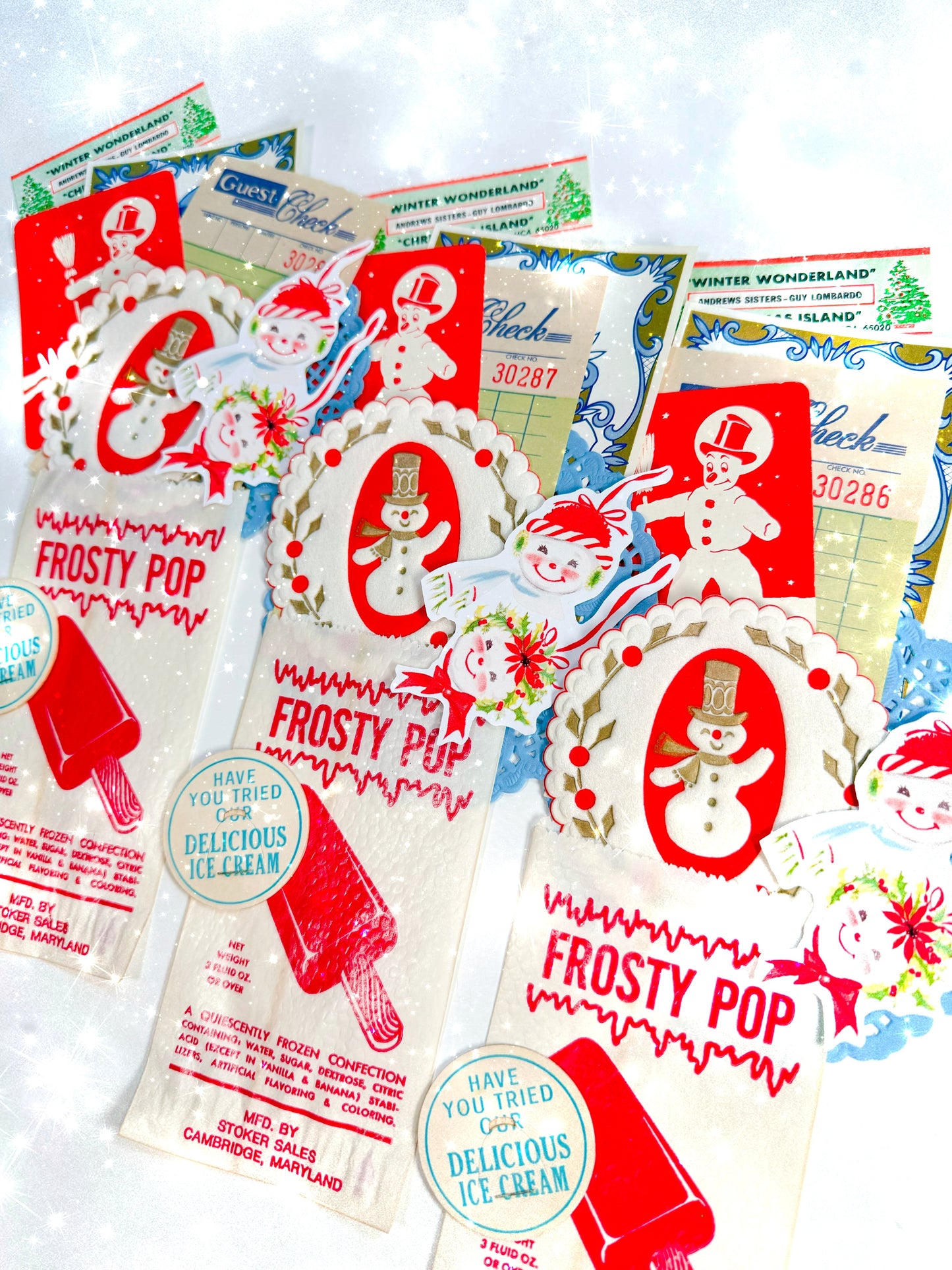 Frosty Snowman ephemera collection