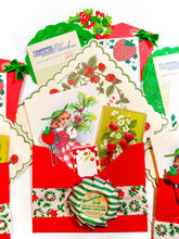 Load image into Gallery viewer, “Strawberry &amp; Holly” vintage ephemera collection
