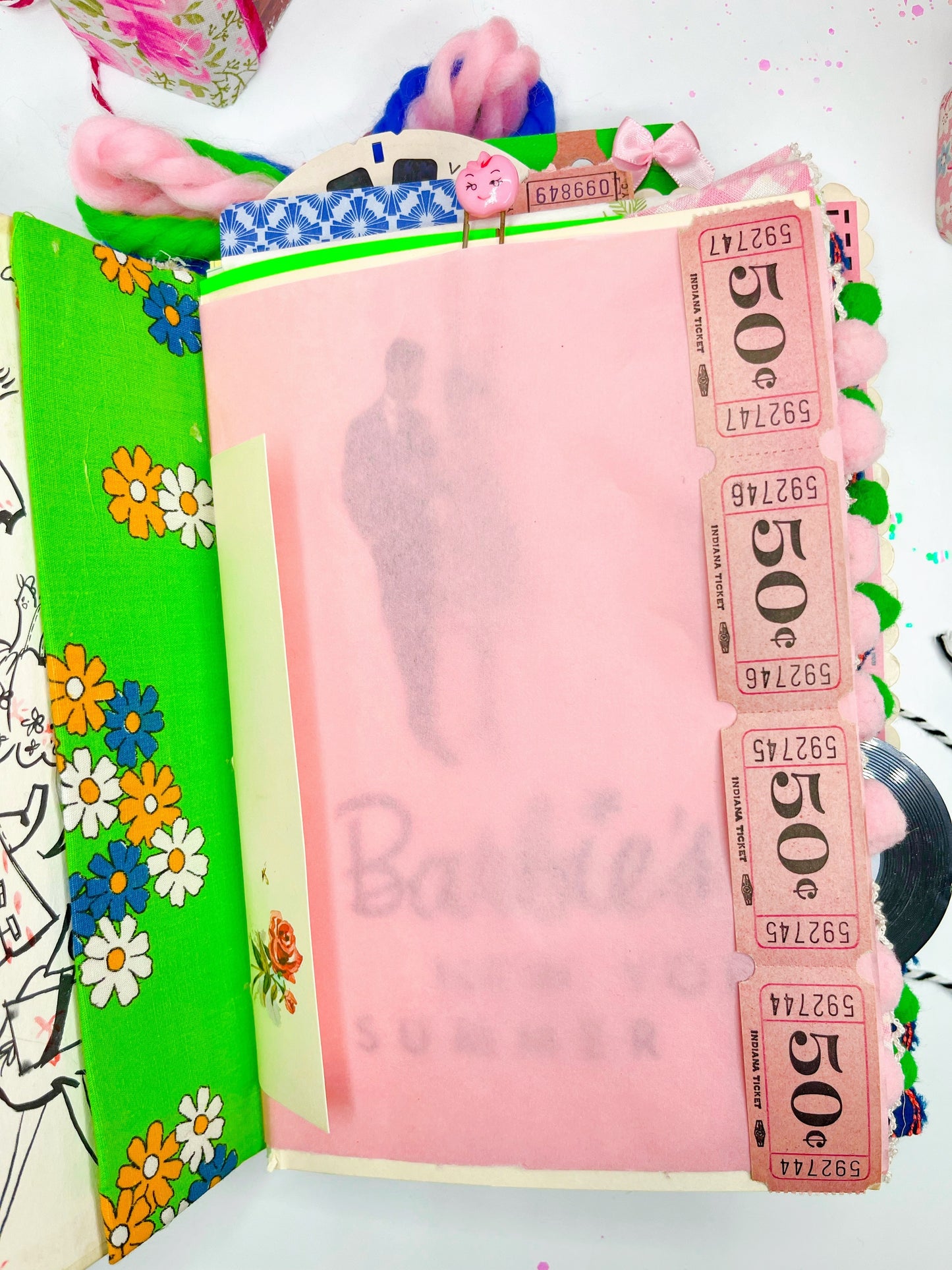 “Barbie’s New York Summer” vintage 1962 Barbie book handmade journal