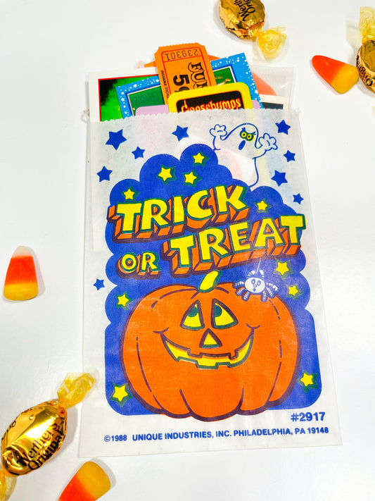 Updated!  1980’s ephemera Trick or Treat ephemera sack