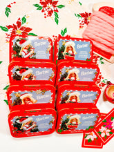 Load image into Gallery viewer, Vintage Barbie Christmas tins filled with embellishments &amp; ephemera
