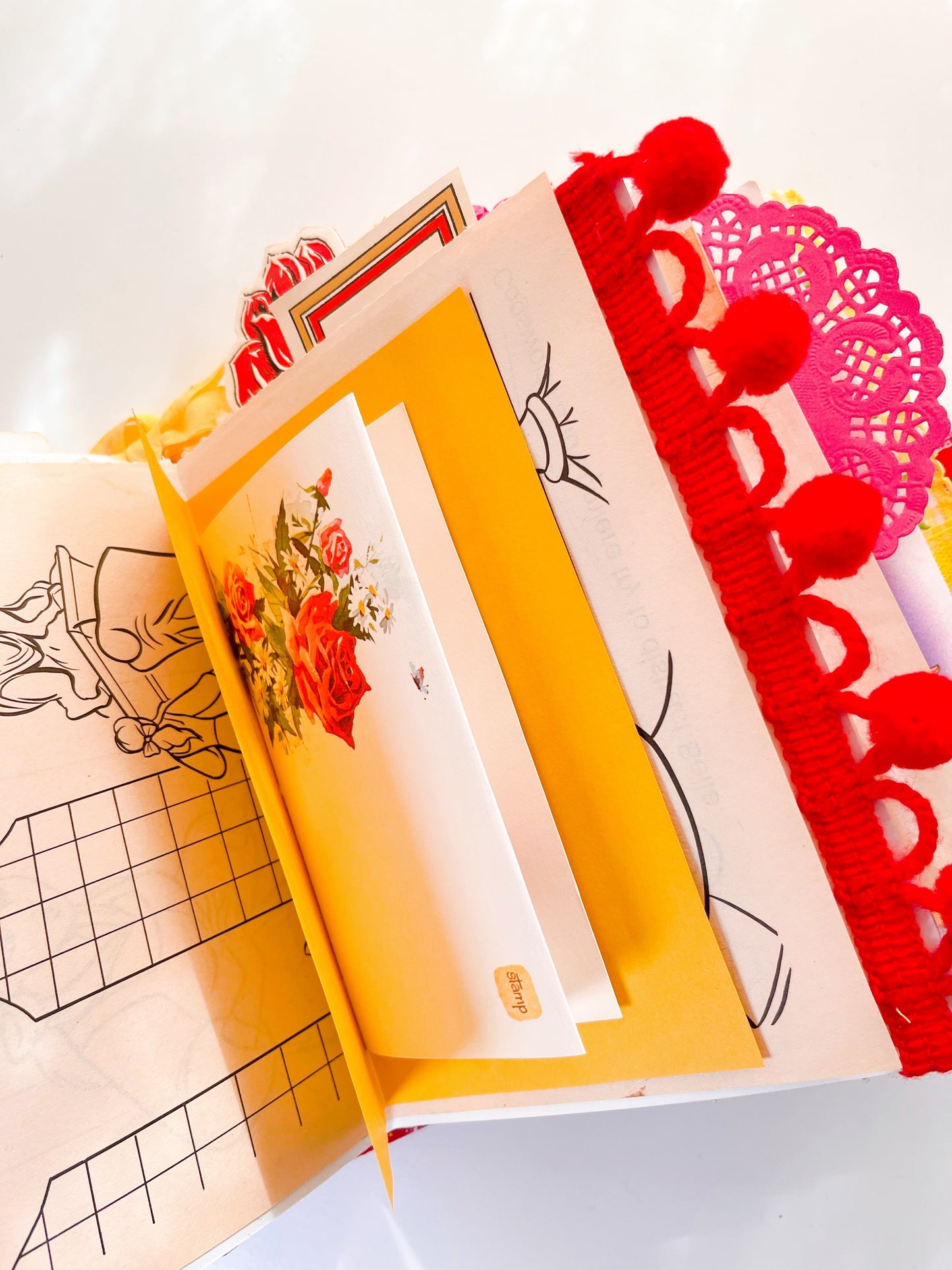 “Beauty & the Beast” vintage children’s book handmade journal