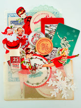 Load image into Gallery viewer, Updated! “Skater’s Waltz” vintage Christmas ephemera collection
