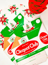 Load image into Gallery viewer, Vintage red &amp; green Cliquot soda pack carton
