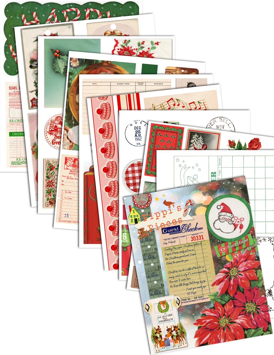 Pippi’s Pieces: Christmas ‘24 edition digital download printable