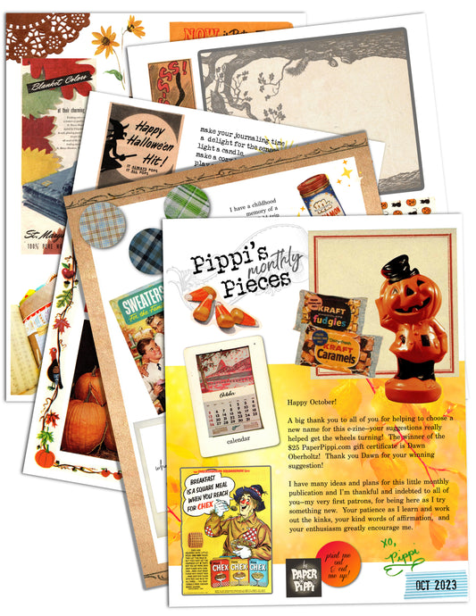 Pippi's Pieces: October digital download printable