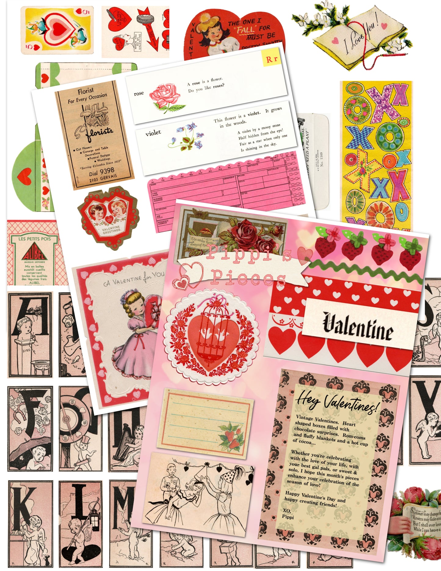Pippi's Pieces: Valentine's edition '25 digital download printable