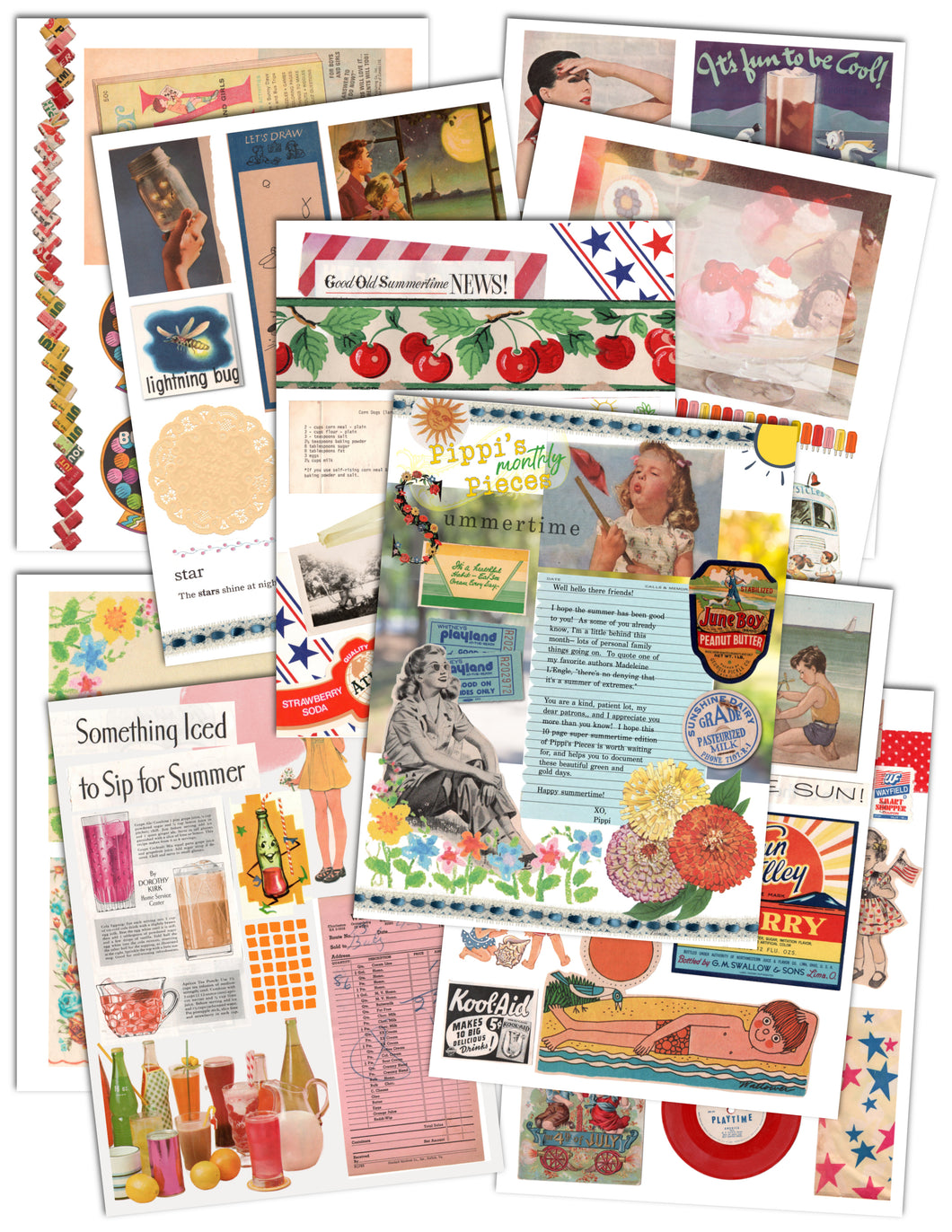 Pippi's Pieces:  Super Summer edition digital download printable