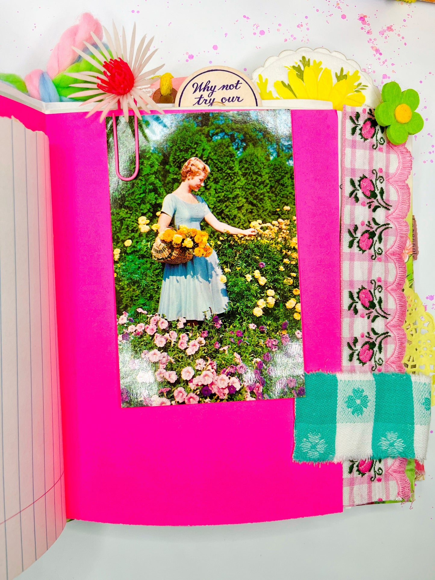 “A Picnic Surprise” vintage Barbie Little Golden Book handmade journal