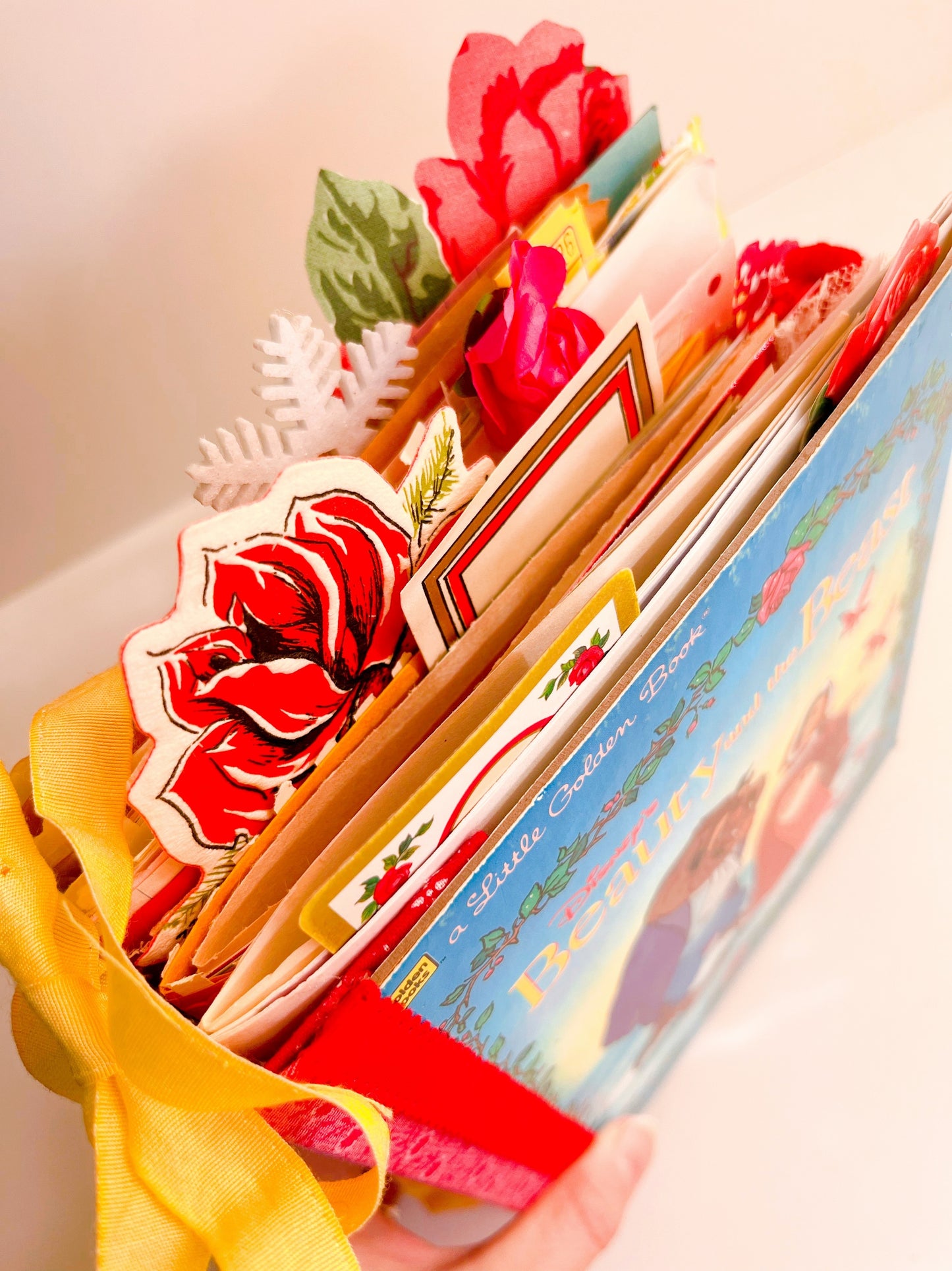 “Beauty & the Beast” vintage children’s book handmade journal